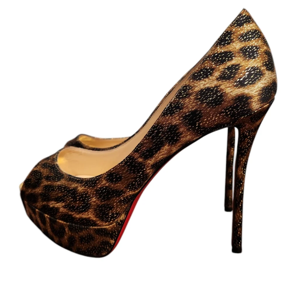 Christian Louboutin Fetish Peep-Toe Pumps - Picture 6 of 10